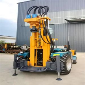 China JZF-200 Pneumatic Water Well Drilling Rig Tractor Mounted with DTH Hammer Rock Borehole factory