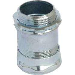 China Small Steel Conduit Pipe Accessories , Rigid Conduit Compression Connector factory