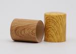 Wood Grain Printing Aluminum Perfume Bottle Caps In Common Size For Perfume
