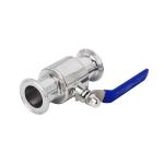 2 Way Straight Ball Valve DIN SMS WZ Sanitary Stainless Steel 304 316 316L Tri