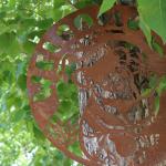 High Durability Outdoor Metal Garden Ornaments Koala Shape Cutting