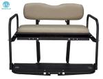 Powder Coated Steel Grey Golf Cart Flip Seat Kit With Sturdy Frame