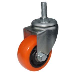 China 3 inch stem casters PU wheels stem mount casters factory