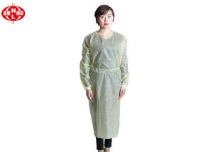 China 40gsm PPE Disposable Isolation Gowns With Press Button factory