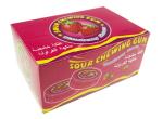 Halal Strawberry Flavor Chewing Gum Sugarless Bubble Gum With Sour Powder