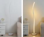 Corner Nordic Modern Led Floor Lamp Elegant Spiral Unique Decorative