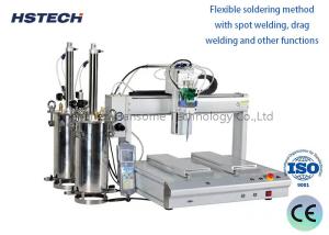 China Automatic LED Bulb Glue Dispenser with 4 Rotary Working Stations &amp; Text Screen factory