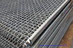 SUS304 Steel Crimped Wire Mesh Galvanized Square Hole For Vibrating Screen