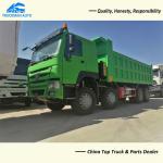 Durable 12 Wheel SINOTRUK HOWO 8x4 Mining Dump Truck Tipper Truck In Stock
