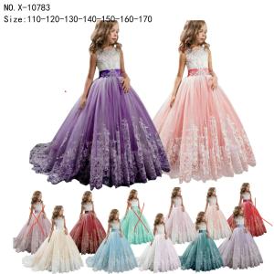 China girl's princess dress evening dress wear party dress ready goods ready to ship stock 99 factory