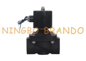 China 2 Way Electric Plastic Water Solenoid Valve 1 1/4'' 12VDC 24VDC 110VAC 220V AC factory