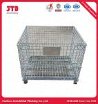 Heavy Duty Wire Cage Galvanized Wire Pallet Container Without Wheels