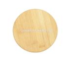 Eco Friendly Bamboo Serving Tray Coaster , Round Bamboo Tray Shatterproof