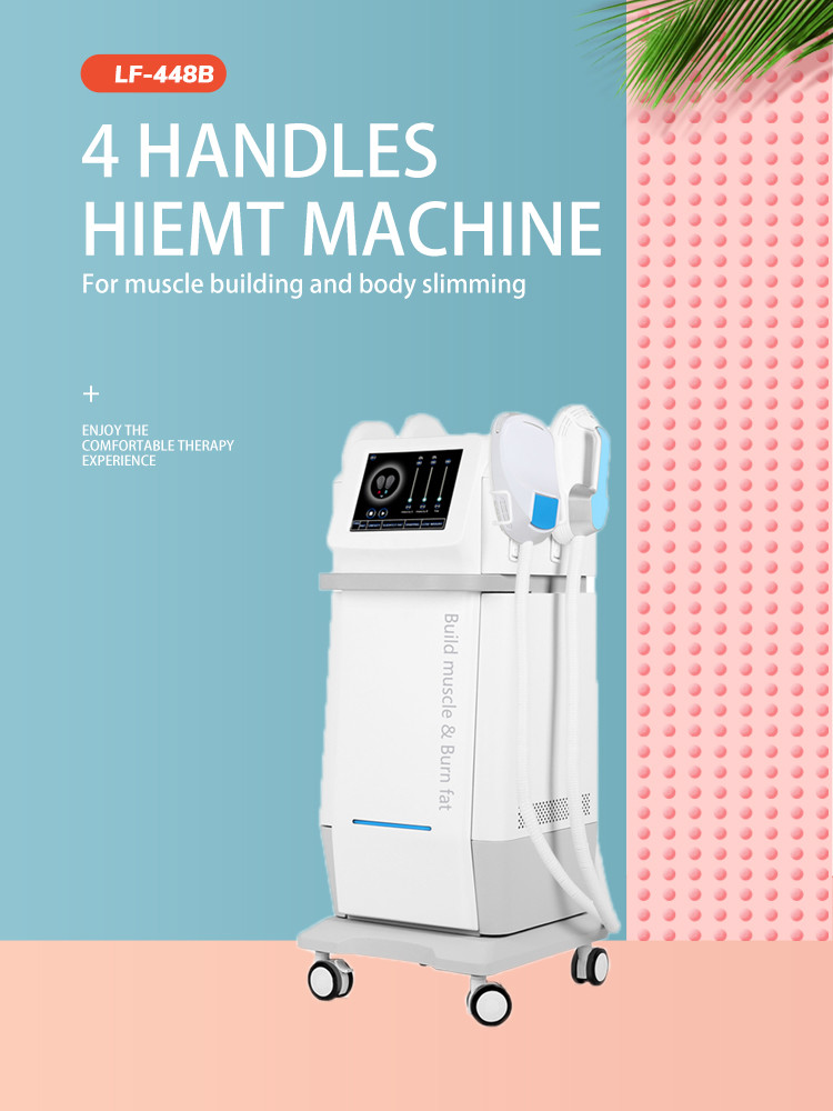 2020 CE approved hiemt 4 handles electromagnetic muscle stimulation EMS machine with OEM service