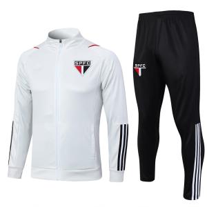 China Polyester White Football Training Tracksuit Training Kit Set factory