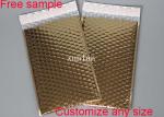 Gold Gloss Surface Metallic Bubble Mailers 6*10 Padded 2 Sealing Sides Anti