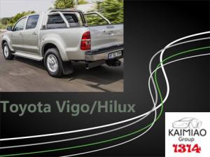 China Toyota Hilux / Vigo Electric Side Steps , Black Auto Truck Running Boards factory