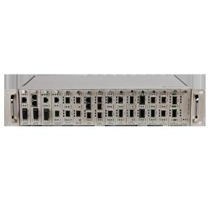 10M / 100M Manageable Media Converter with 16 Port Network Switch Rack