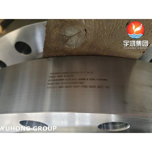 ASME SA336 F11 CL2 Alloy Steel Forgings Pressure Vessel Flange Tube Side Flange