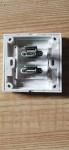 Wall Mounted 2 Ports Network Faceplate Telecommunication