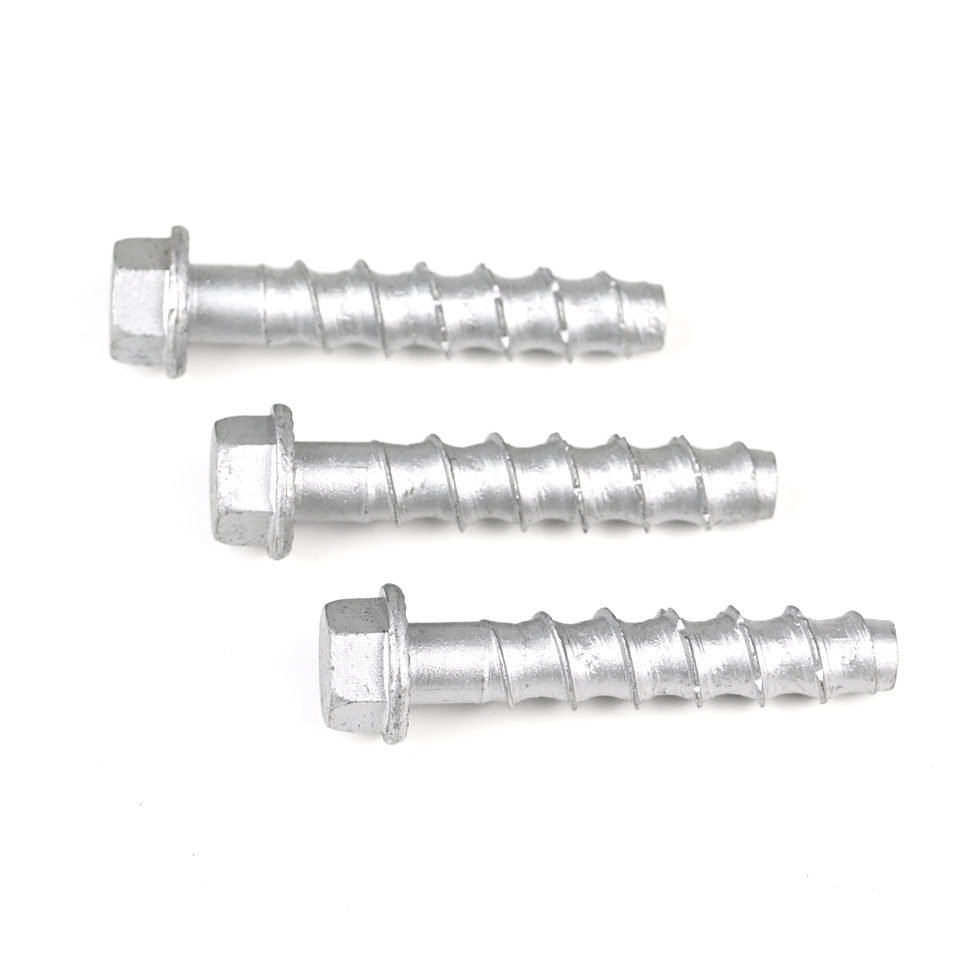 Polyurethane Buffer Concrete Anchor Bolts Screw 100% QC Tested Carbon Steel Hex Head