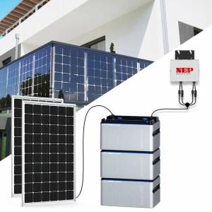 China Plug And Play Balcony Solar System With Battery Micro Inverter Balcony Battery factory