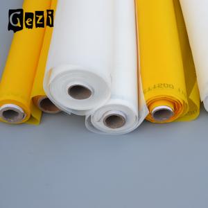 China High Tension Polyester Silk Screen Printing Mesh White Yellow Plain Weave factory