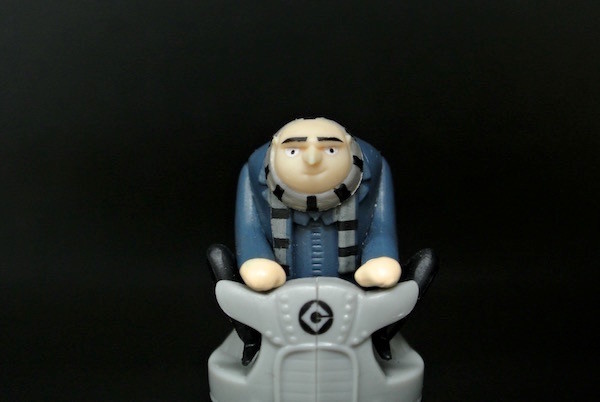 Grey Color Gru Action Figure , Cartoon Characters Toys For Souvenir