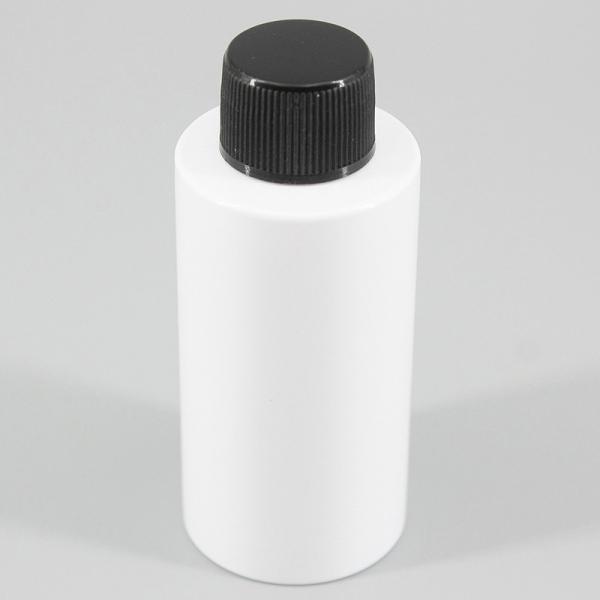 2.02oz60ml Mini White PET Flat Shoulder Liquid Lotion Cream Bottle With Screw