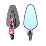 22mm Blue Glass CNC Bike Motorcycle Modified Side Mirror Rearview Side Mirrors