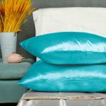 Plain Dyed Anti Wrinkle Pillow Case , 20×30inch Dark Green Blissy Pillow Cover