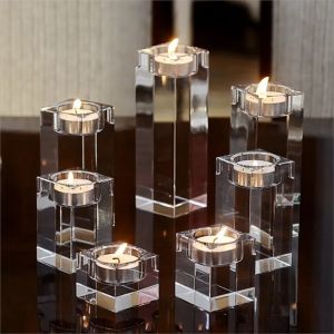Wholesale Tealight Candle Holder Home Goods Wedding Party K9 Crystal