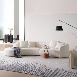 Set Sofa Type Customize Size Nordic Minimalism Curved Sectional Modernos Sofa