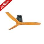 Wood 3 Blade Ceiling Fan without Light for 52 inch Size in English Operating