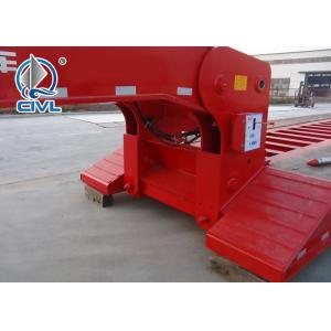 Heavy Duty Trailer Low Bed Semi Trailer 3 / 4 / 5 FUWA Axles for 50 / 80 / 100