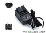 AC DC Wall Mount Interchangeable Plug Power Adapter Input 50hz / 60hz 12V 0.5A