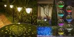Rose lighting effect Solar Landscape Lights waterproof IP65 ground light