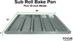 Aluminum Sub Sandwich Roll Baking Tray and Baking Pan