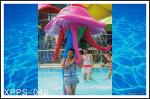 Customized Aqua Play, Octopus Spray, Fiberglass Spray Park Equipment For