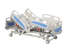 China ICU Household Nursing Hospital Bed With Wheels High Grade 4pcs ABS Handrail factory