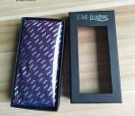 Simple style custom printed luxury paper packaging necktie gift box with window