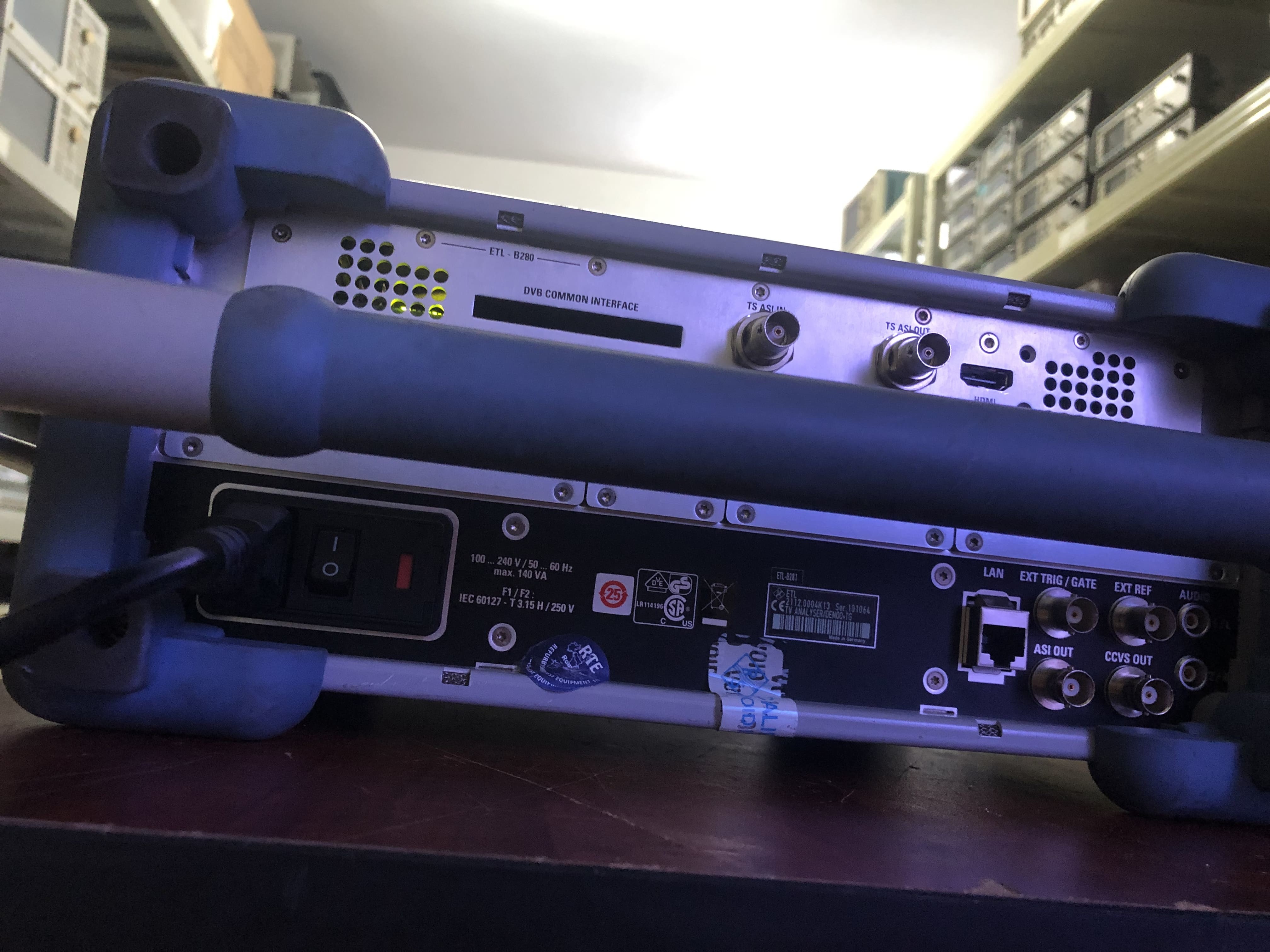 Tested Rohde And Schwarz ETL TV Analyzer 500 KHz To 3 GHz With Track TV Test