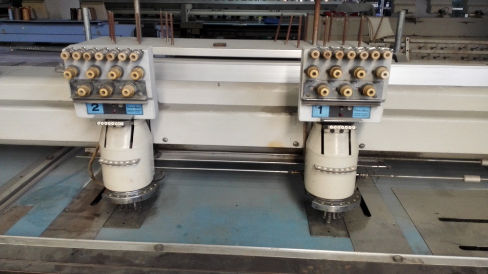 7 Needles 2 Head Barudan Used Embroidery Machines BEMXH-UG-2T