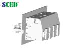 PA66 UL94 V0 Copper Through Panel Terminal Blocks Steel Tin Plated