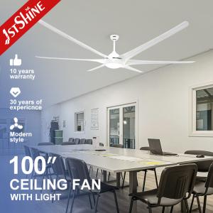 China 100 Inch DC Plastic Ceiling Fan With Light Energy Saving Low Power Consumption factory