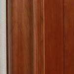 3 Panel Composite HDF Wood Doors Oak Carved Flower Design For Living Room