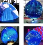 360 Degree Flexible Full Color Indoor Spherical Custom LED Display CE ROHS FCC