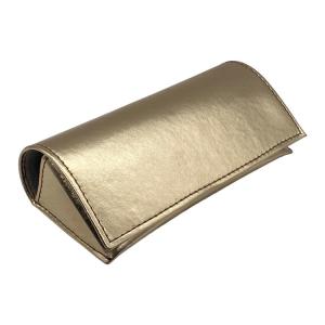 China Soft Luxury Magnetic Closure 16.7CM Sunglass Case Leather Glasses Case factory