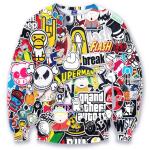 Full dye 3d sublimation hoodie custom all over print hoodies