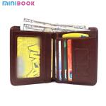 Extra Capacity Genuine Leather Men's Wallet Short RFID Blocking Luxury Trifold